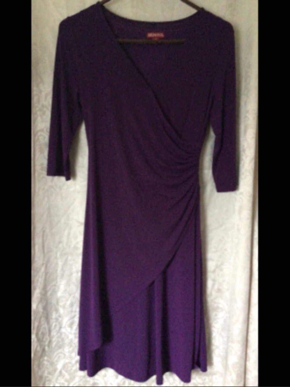Purple Merona Faux Wrap Dress XS